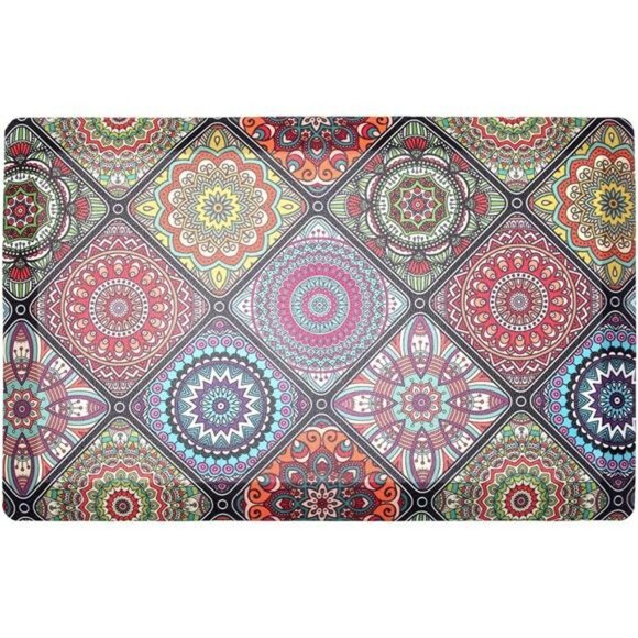 Boho Anti Fatigue Kitchen Mat Cushioned Waterproof Floor Rug Non Slip 20x32 - Picture 1 of 7